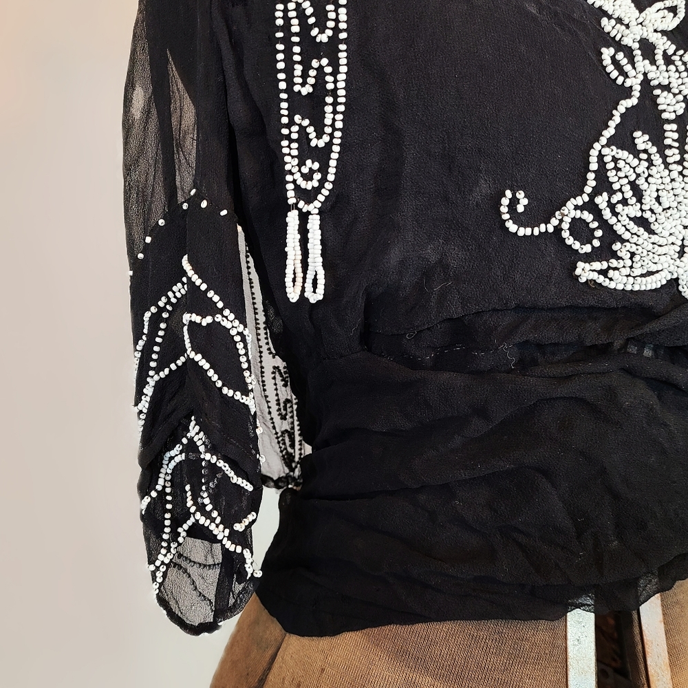 Gorgeous antique edwardian 1910s 1920s blouse! - Picture 6 of 9